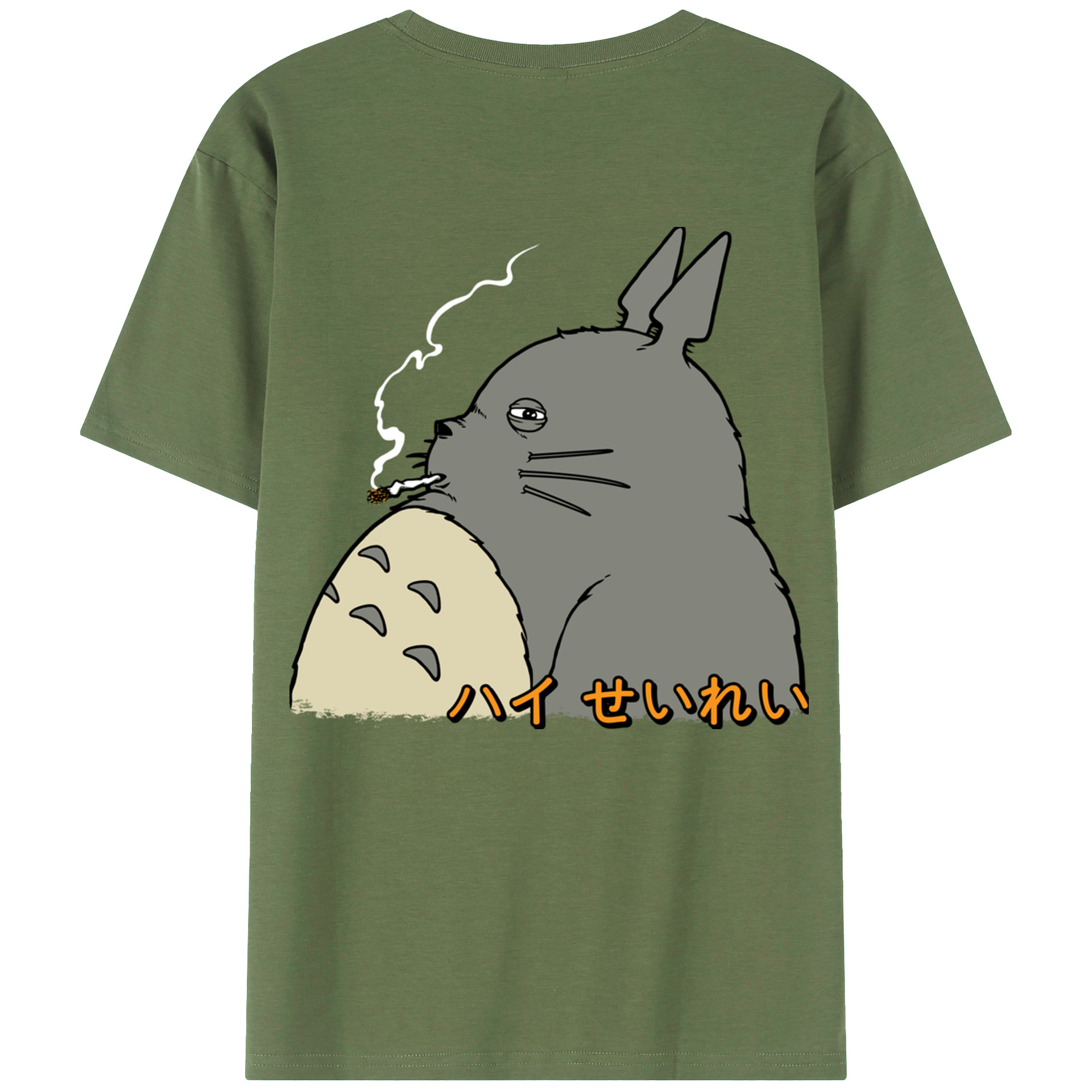 （画像用） となりのトトロ 草壁メイ 草壁サツキ My Neighbor Totoro Satsuki Kusakabe Mei Kusakabe 綿100％ メンズ半袖Tシャツ（バックプリント） 通気性